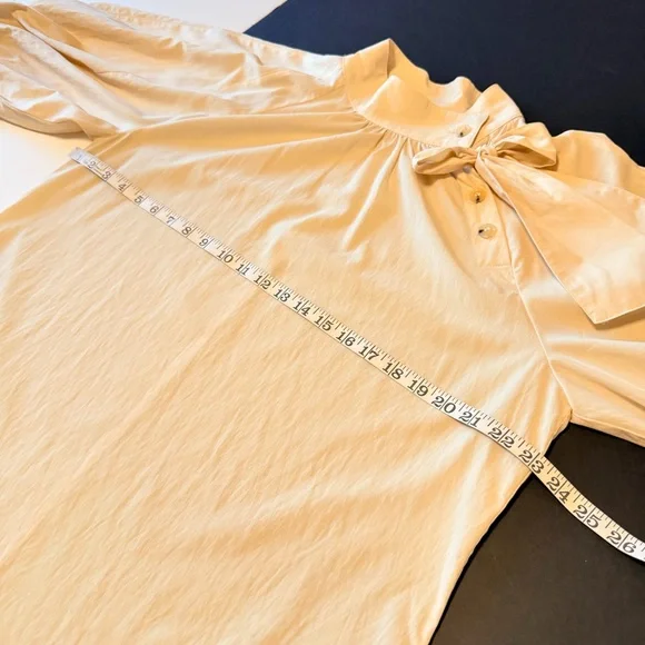 Summum Australia ecru top size 42 (Medium), lightweight batist cotton blend - Picture 4 of 15